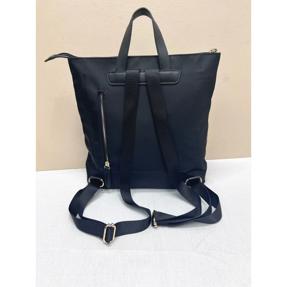 Radley London Backpack Women Medium Black Excellent Recycled Nylon Zip Pocket